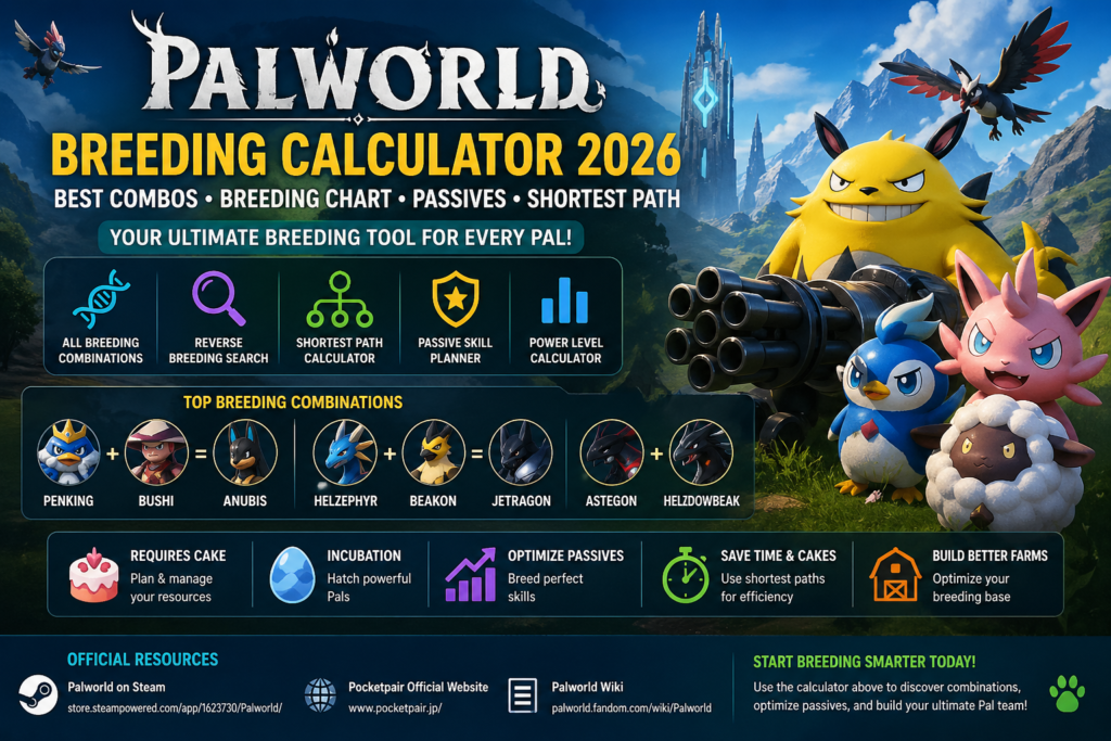 Palworld Breeding Calculator
